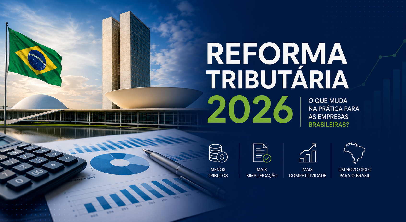Reforma Tributária 2026: principais mudanças e como preparar sua empresa para a nova realidade fiscal.